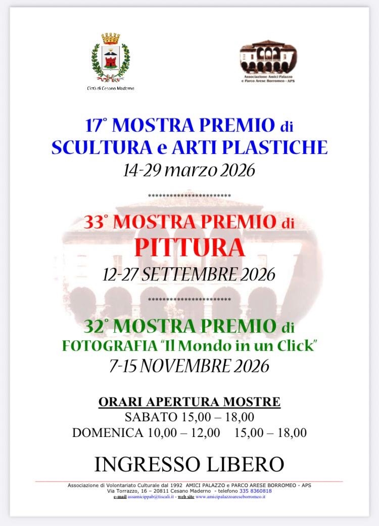 2026 SCULTURA e ARTI PLASTICHE 14-29 marzo - 17° MOSTRA PREMIO e Personale di PAOLO MATTEUCCI  