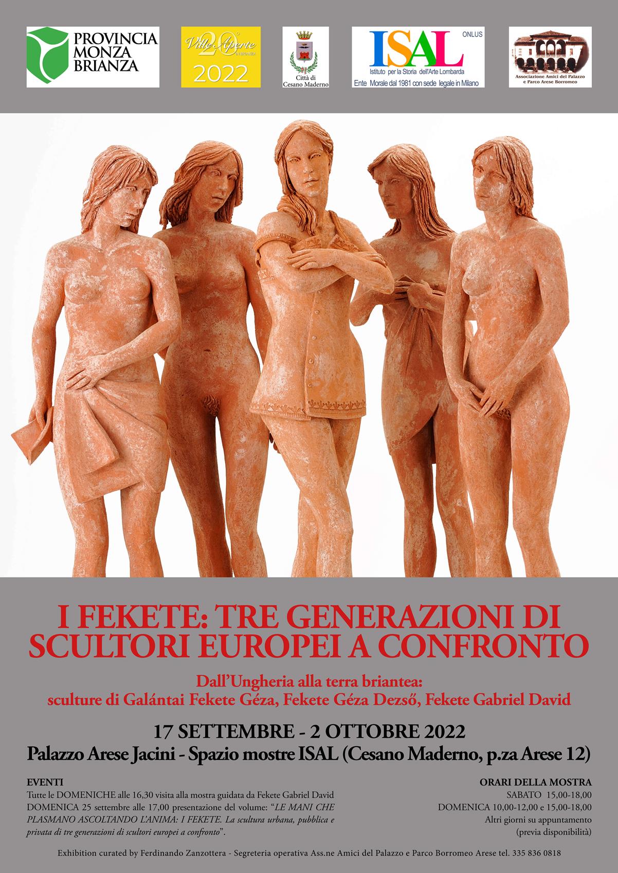 Mostra sculture FEKETE presso spazio ISAL - 17 settembre - 2 ottobre