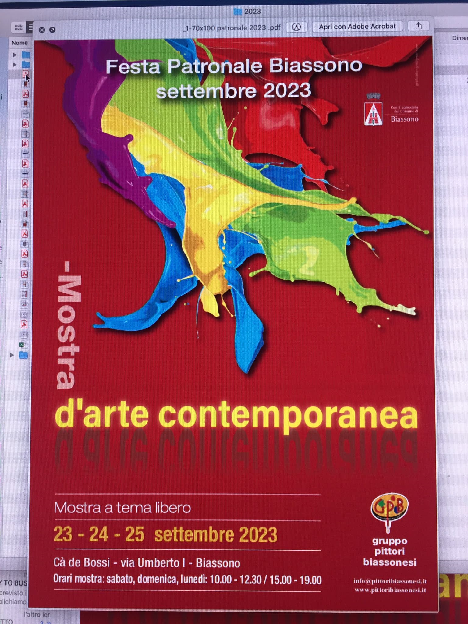 Biassono - Mostra d'Arte Contemporanea - Festa patronale